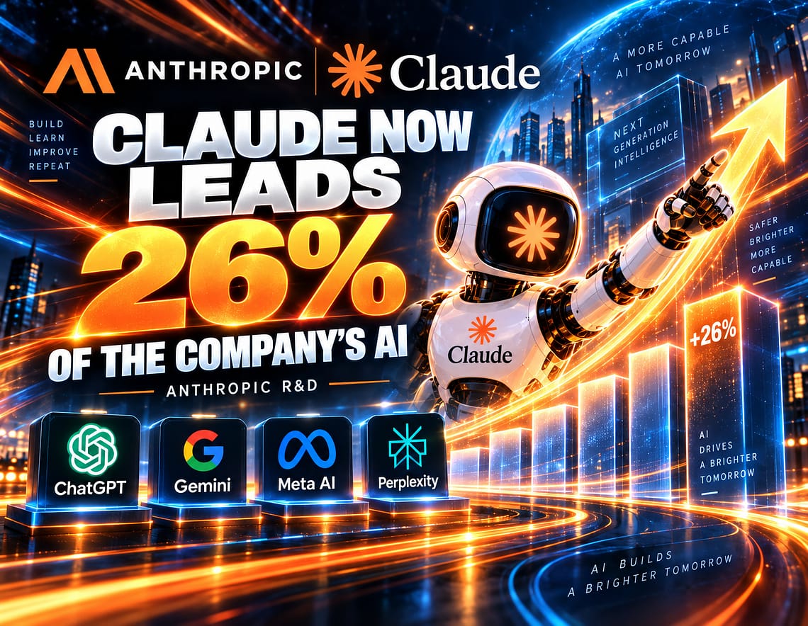 Anthropic Says Claude Now Leads 26% of Its Own AI Research, Here’s What That Means
