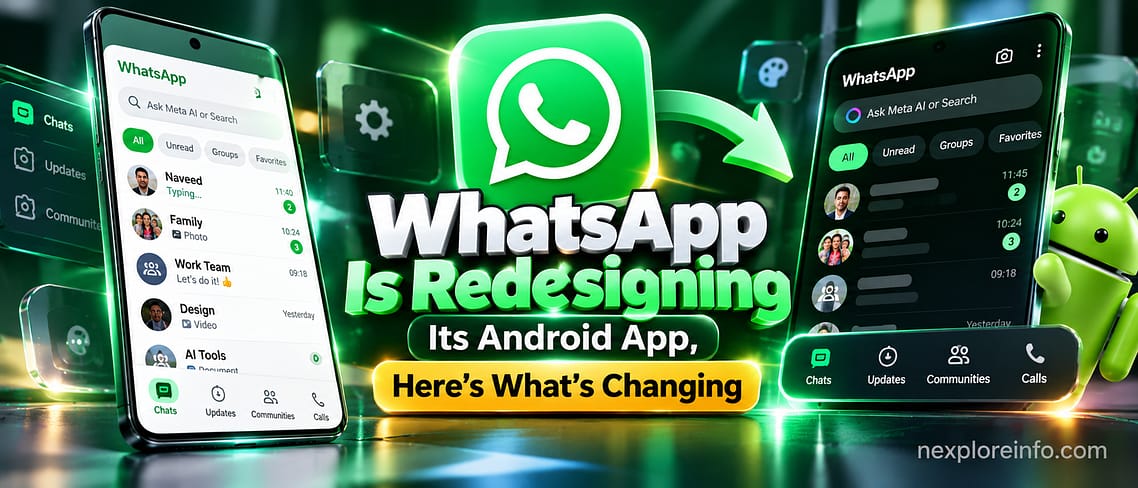 WhatsApp Is Redesigning Its Android App, Here’s What’s Changing